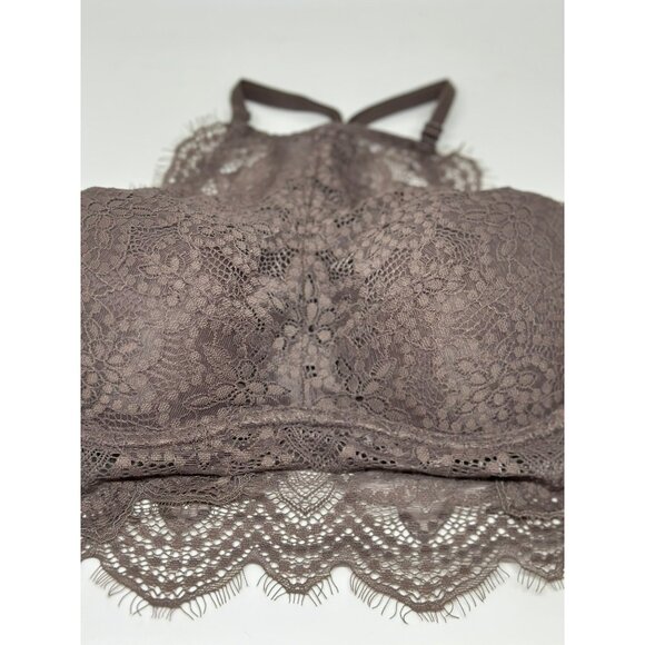 PINK by Victoria’s Secret Floral Lace Bralette – Brown & Pink, Padded XS/TP - Picture 3 of 5